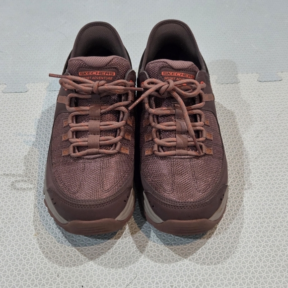 Skechers Womens Slip Ins Hands Free Mauve Purple Athletic Shoes Size 9 - Picture 1 of 8